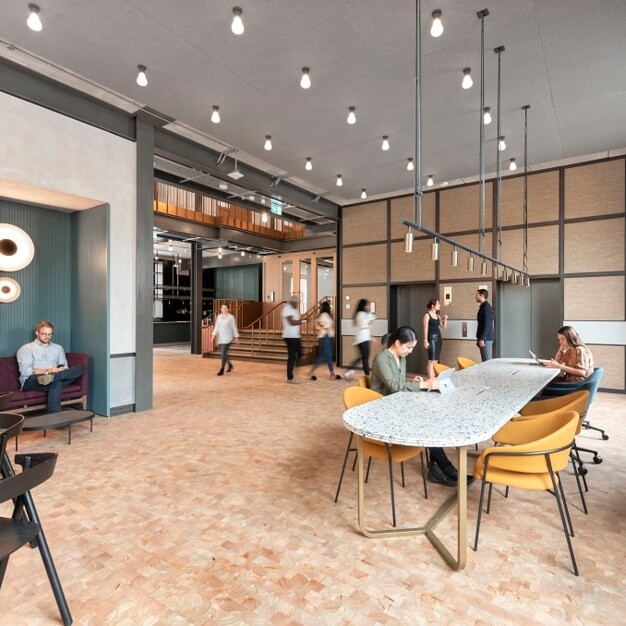 Breakout space in Cremer Street, Workspace Group Plc (Hoxton)