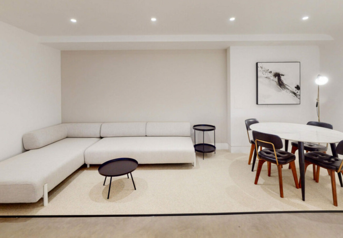 Breakout space, which is dedicated, in Long Street, Rubix (Hoxton)