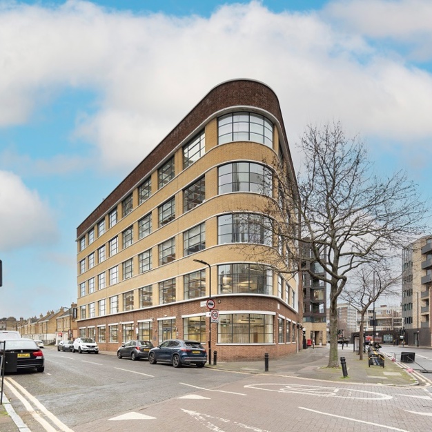 The building at Haberdasher Street, Base Offices in Hoxton