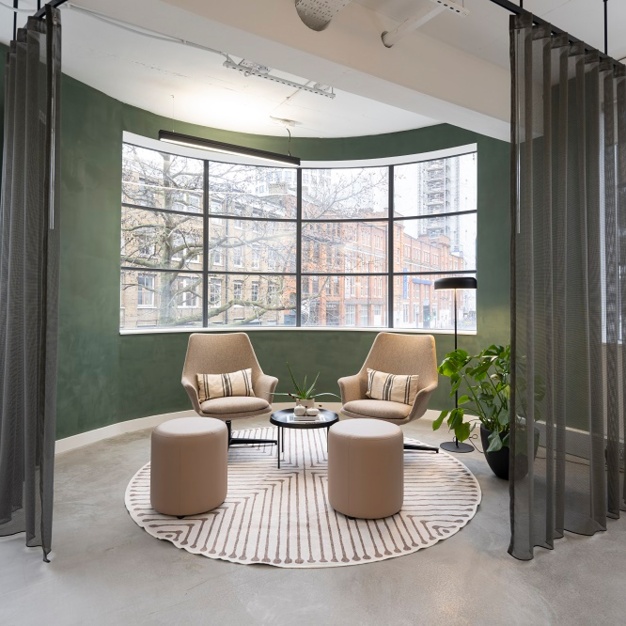 The dedicated breakout area - Haberdasher Street, Base Offices (Hoxton)