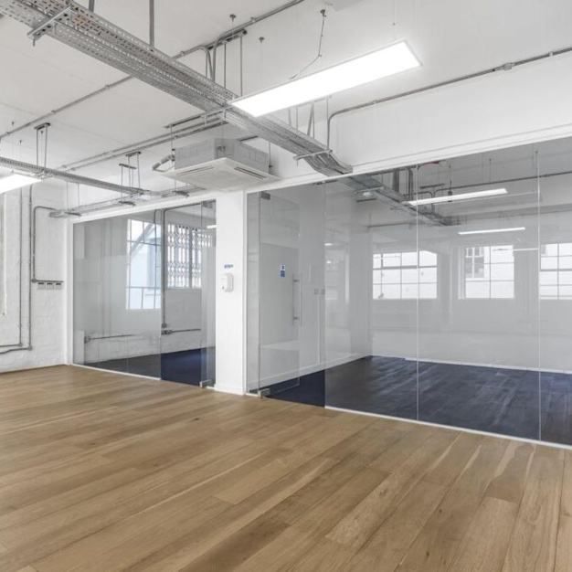 The dedicated meeting room at Rufus Street, Base Offices in Hoxton