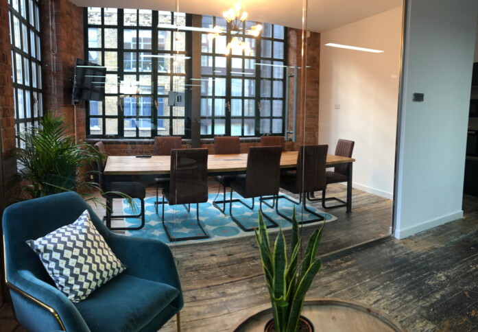 The meeting room at Westland Place, Dotted Desks Ltd in Hoxton