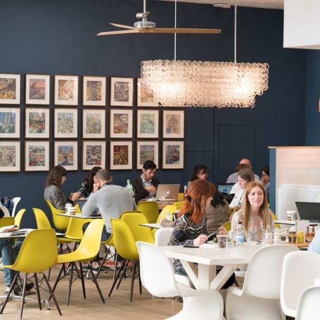 Breakout area at Upper Street, Business Design Centre in Islington