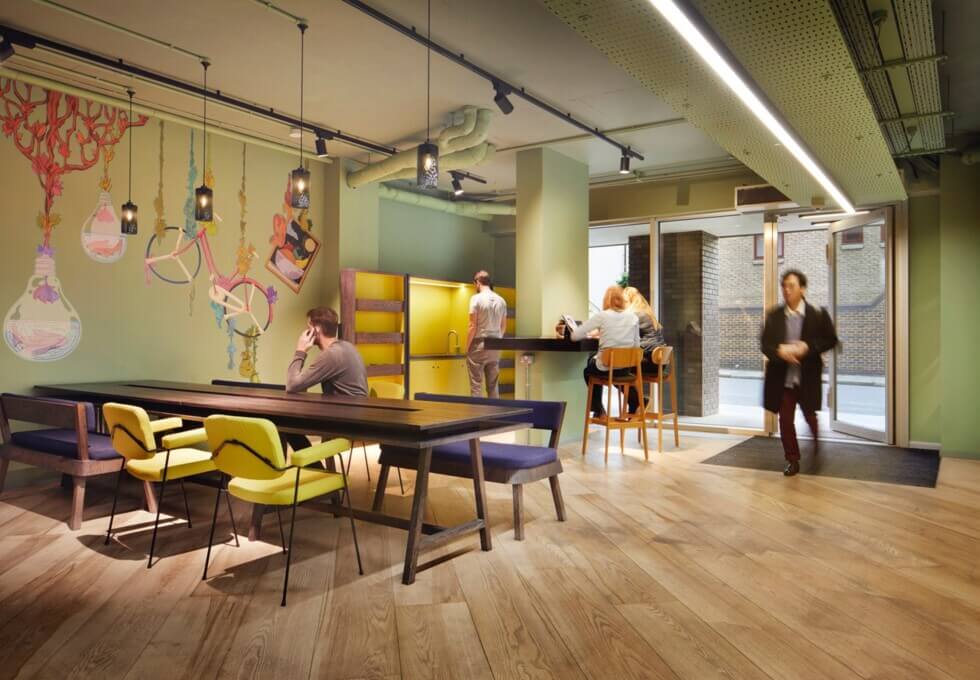 Breakout space for clients - Wharf Road, Workspace Group Plc in Islington