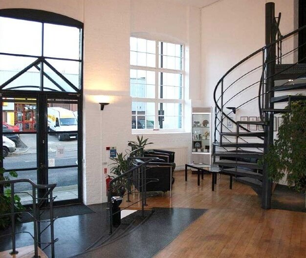Reception at North Road, Workspace Group Plc in Islington