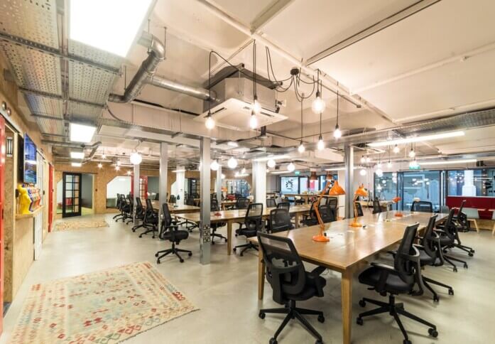The communal space at Upper Street, Business Design Centre in Islington