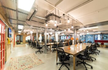 The communal space at Upper Street, Business Design Centre in Islington