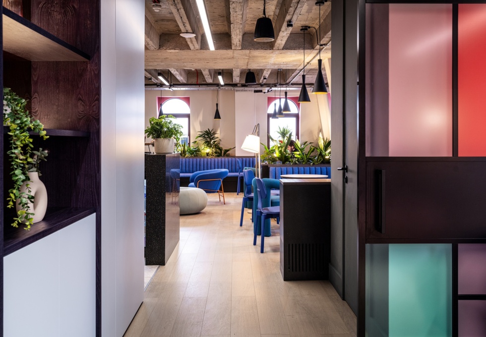 A breakout area in Wrights Lane, Huckletree, Kensington