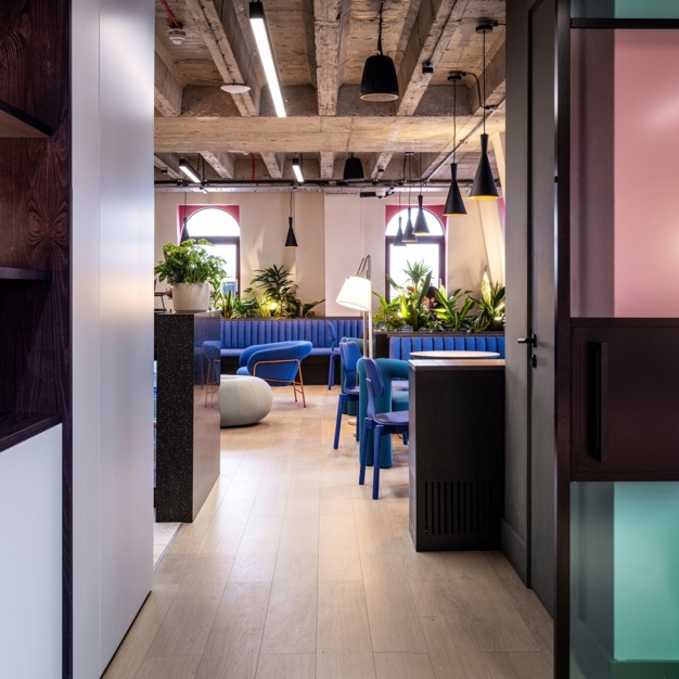 A breakout area in Wrights Lane, Huckletree, Kensington