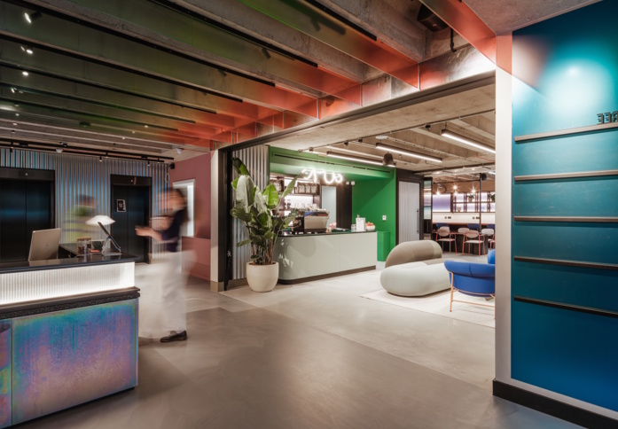 Foyer area in Wrights Lane, Huckletree, Kensington