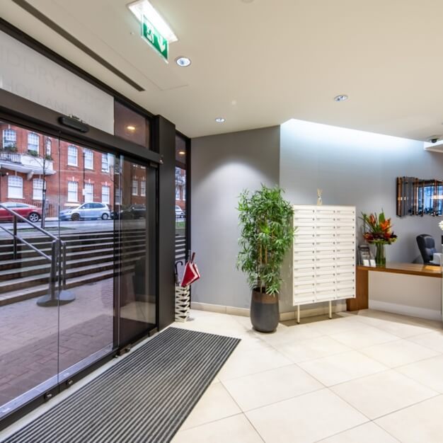 Reception at Holland Street, Kensington Office Group in Kensington