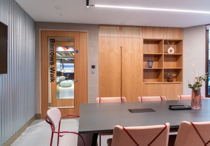 The meeting room at Wrights Lane, Huckletree in Kensington