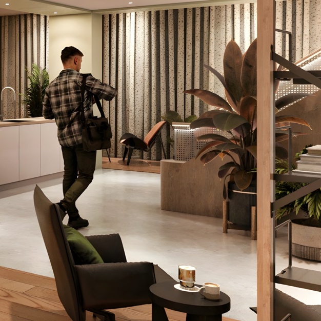 A breakout area in York Way, Land Securities Group PLC, King's Cross