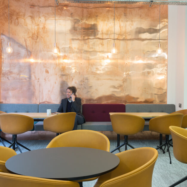 Breakout area at Grays Inn Road, The Boutique Workplace Company in King's Cross