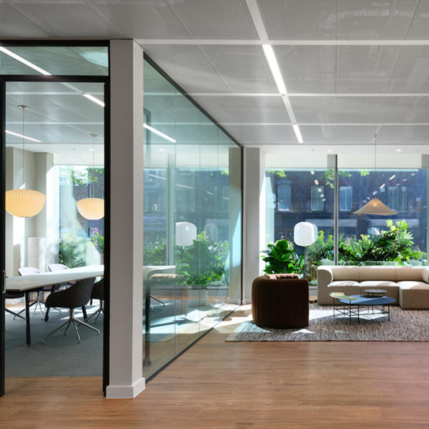 Breakout space, which is dedicated, in Pentonville Road, Made (King's Cross)