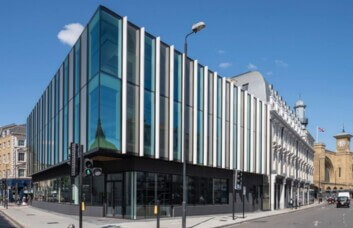 Building outside at Kings Cross Bridge, Landmark Space, King's Cross