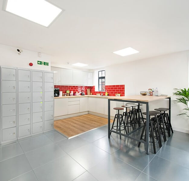 Kitchenette at Leeke Street, Kitt Technology Limited in King's Cross