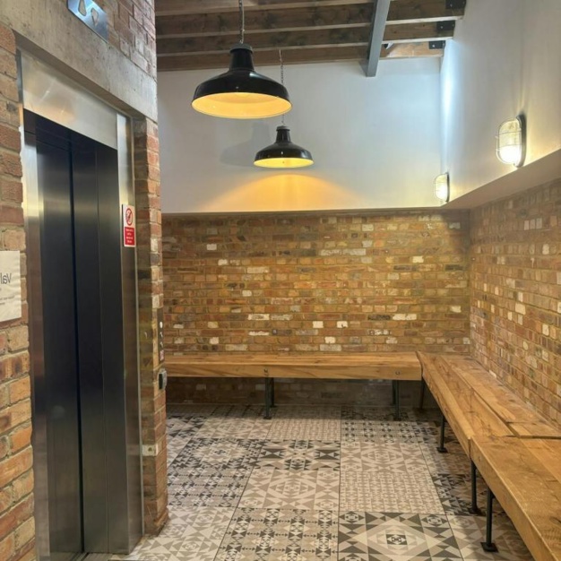Lift access at Collier Street, Base Offices in King's Cross