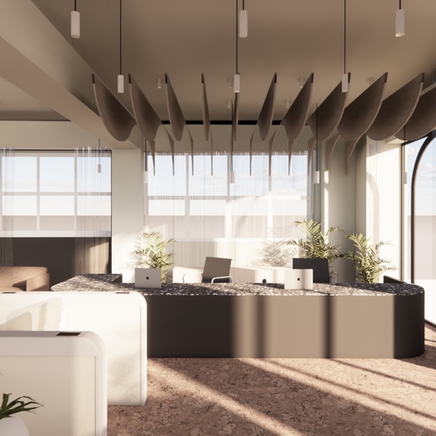 Reception area at Northdown Street, Oneder in King's Cross