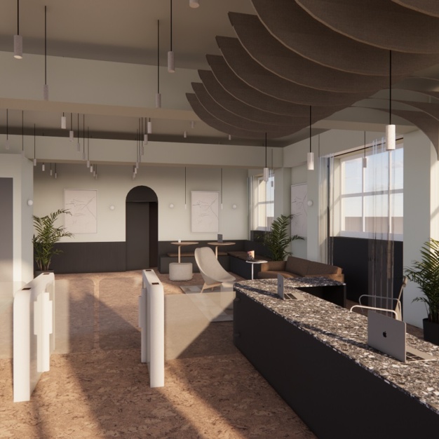 Reception area at Northdown Street, Oneder (King's Cross)