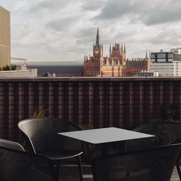 Roof terrace at Pentonville Road, FORA in King's Cross