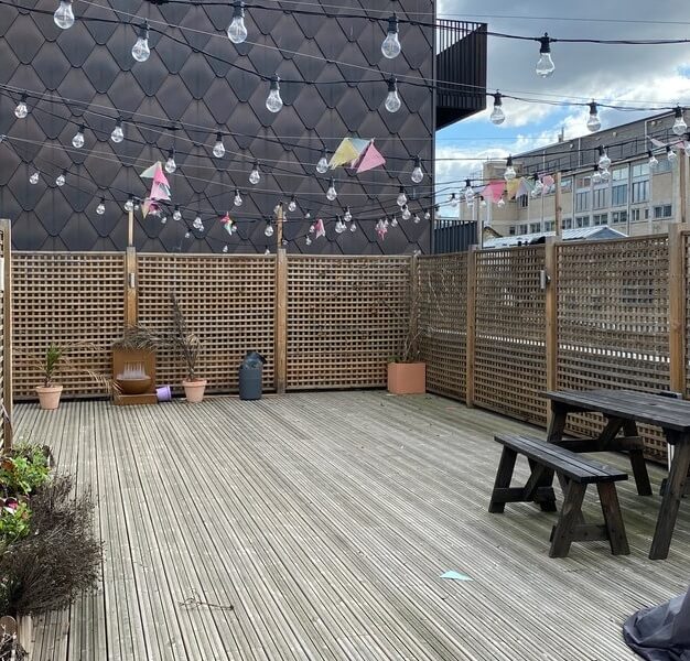 Roof terrace - Leeke Street, Kitt Technology Limited in King's Cross
