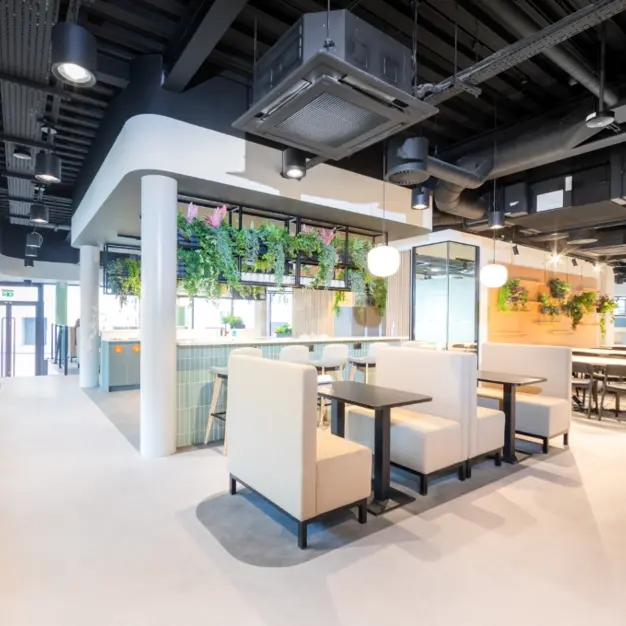 The breakout area - Kings Cross Bridge, Landmark Space (London)
