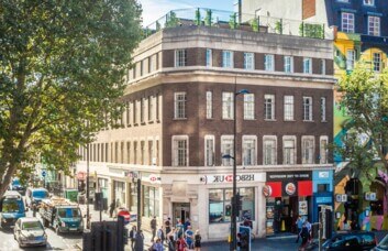 The building at Euston Road, Scope Space in King's Cross