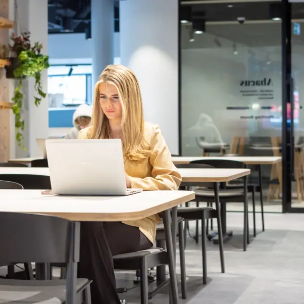 The communal space at Kings Cross Bridge, Landmark Space in King's Cross