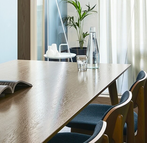 The meeting room at Euston Road, FORA in King's Cross