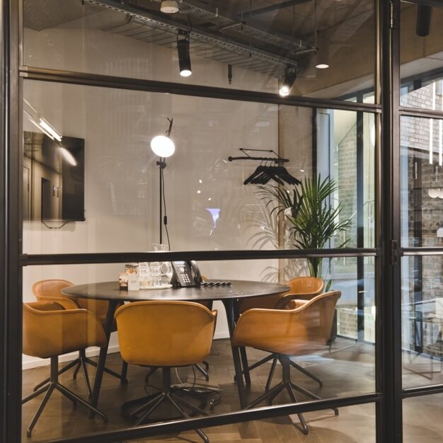 The meeting room at Pancras Square, FORA in King's Cross