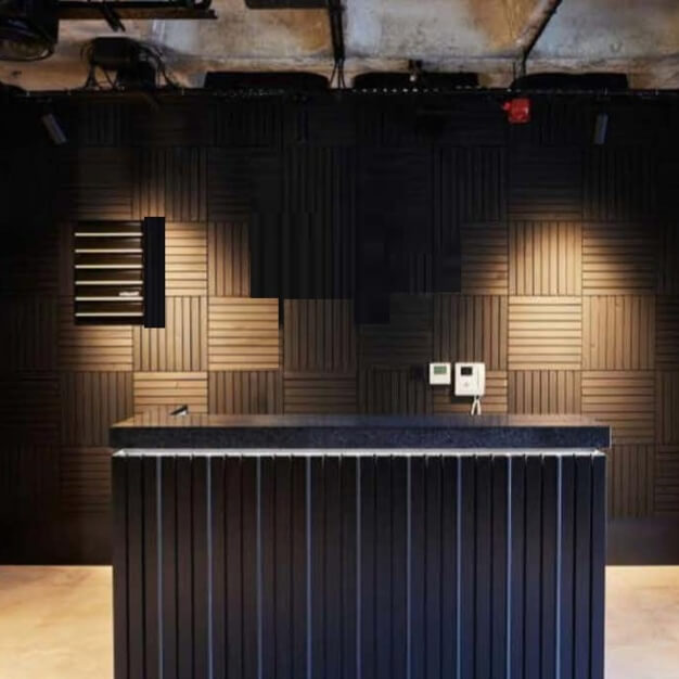 The reception at Grays Inn Road, Business Cube in King's Cross