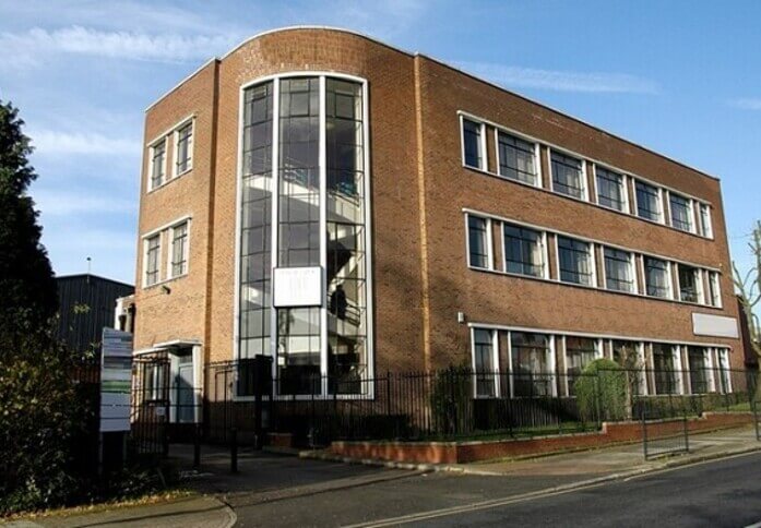 The building at Church Lane, Oasis Business Centres in Kingsbury