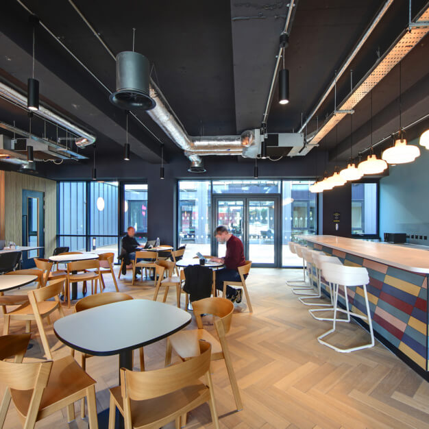 The communal space at London Road, The Boutique Workplace Company in Kingston upon Thames
