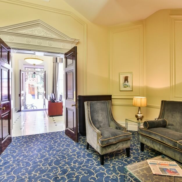 Reception area at Pont Street, Argyll in Knightsbridge