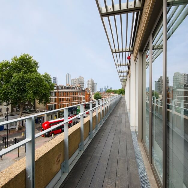 A balcony/terrace at Kennington Lane, Workspace Group Plc (Lambeth)