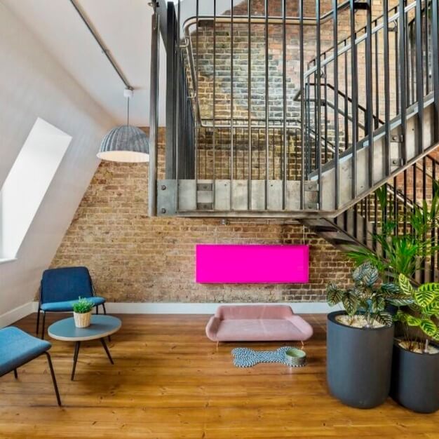 Dedicated breakout area at Gerrard Street, Workpad in Leicester Square