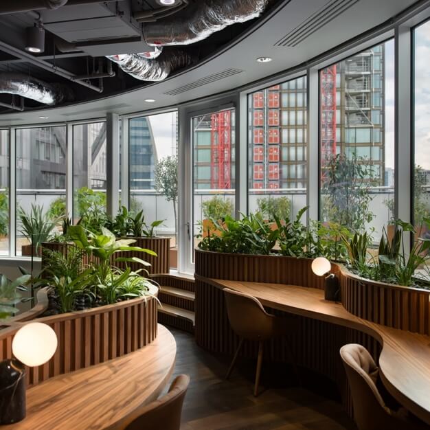 A breakout area in Liverpool Street, Uncommon, London