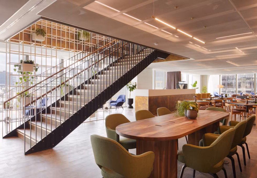 Breakout area at Old Broad Street, Land Securities Group PLC in Liverpool Street