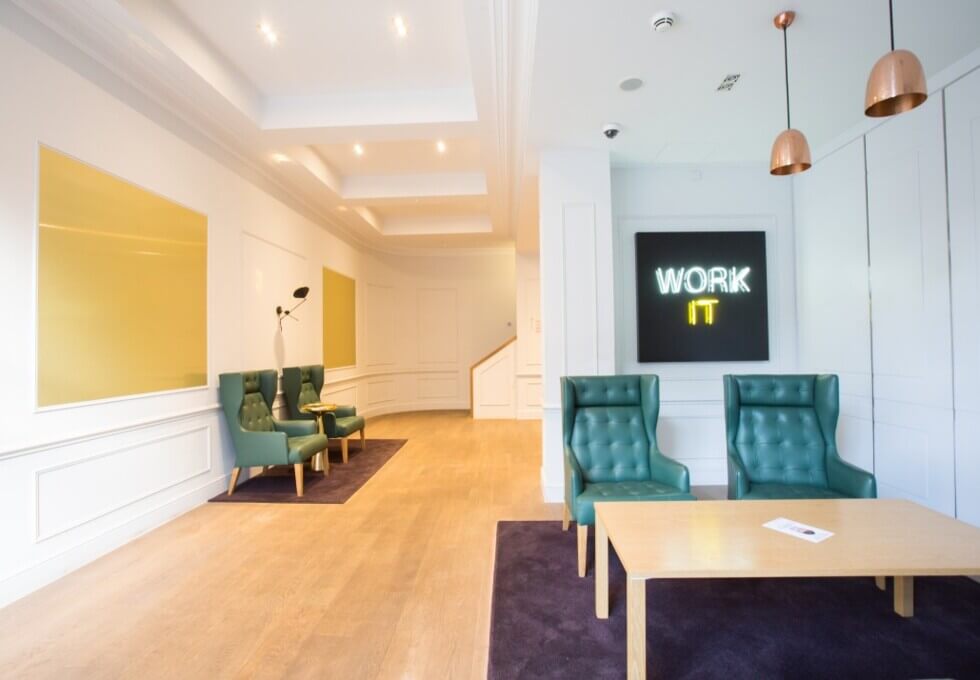 Breakout area for clients - Liverpool Street, London (FORA)