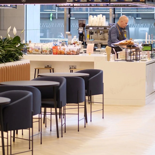 Café area at Old Broad Street, Land Securities Group PLC, Liverpool Street