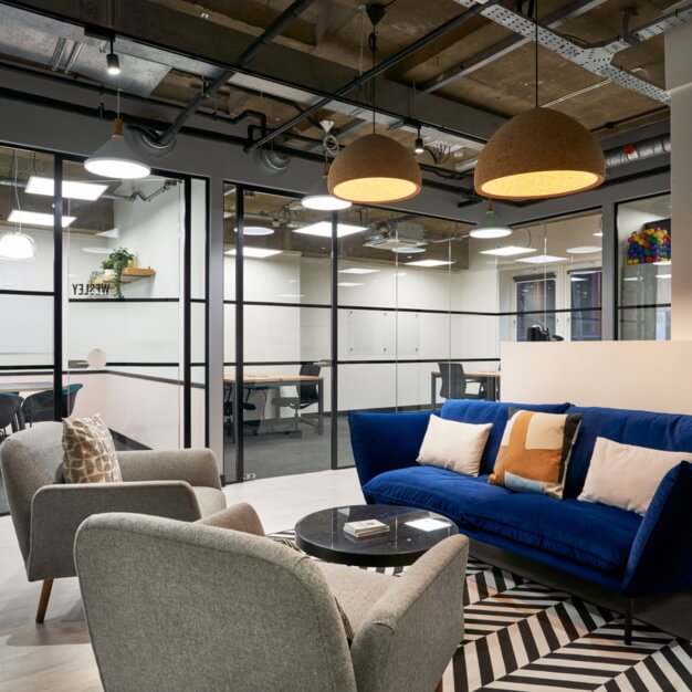 Client breakout area in Crown Place, Work.Life - Liverpool Street