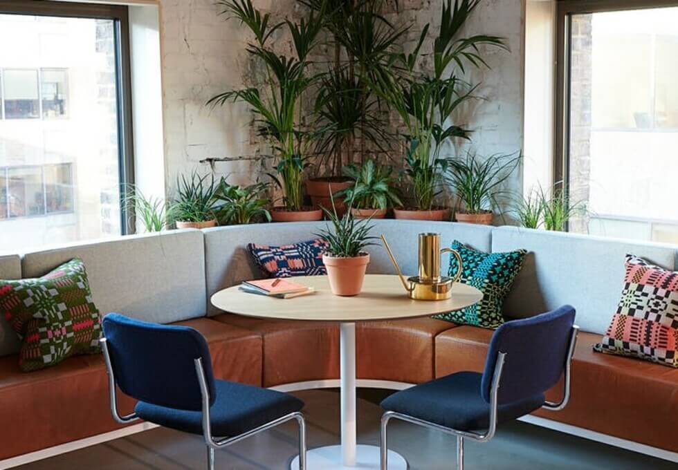 Client breakout space - Devonshire Square, WeWork in Liverpool Street