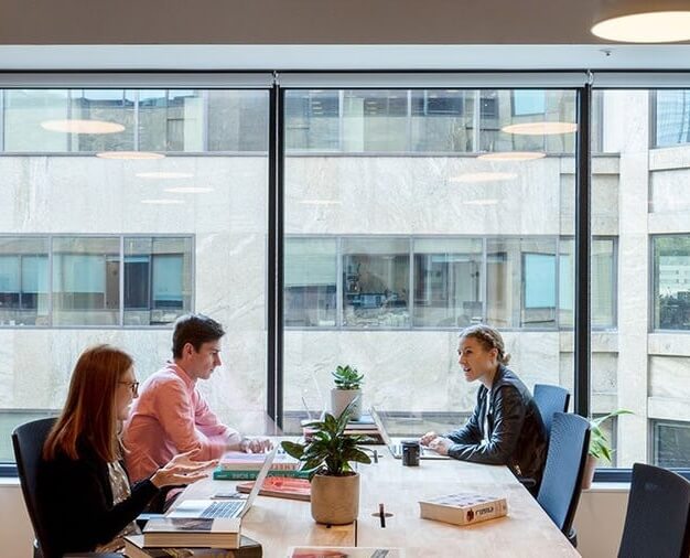 Dedicated workspace in Devonshire Square, WeWork, Liverpool Street