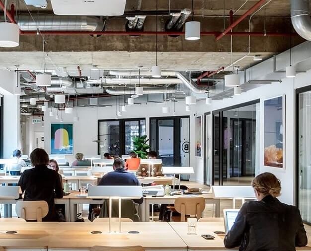 Enjoy the communal space - Devonshire Square, WeWork in Liverpool Street