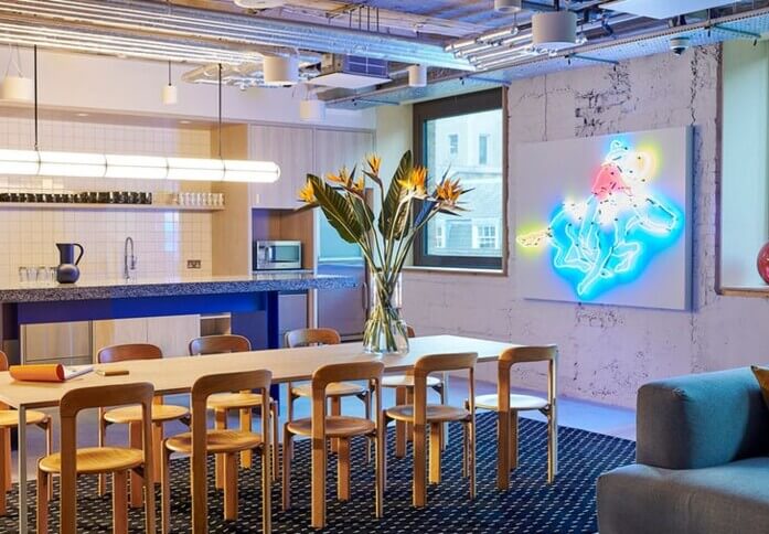 Kitchen at Devonshire Square, WeWork in Liverpool Street