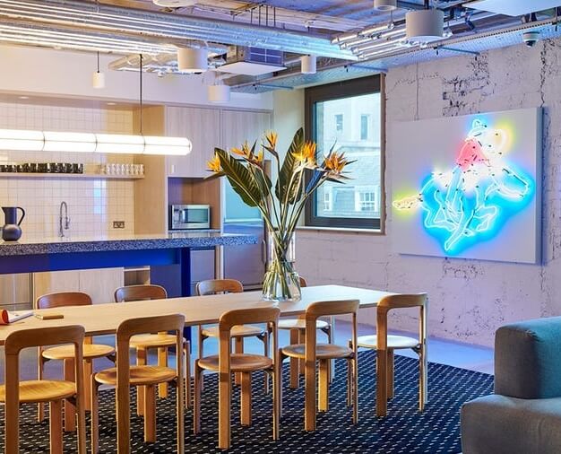 Kitchen at Devonshire Square, WeWork in Liverpool Street