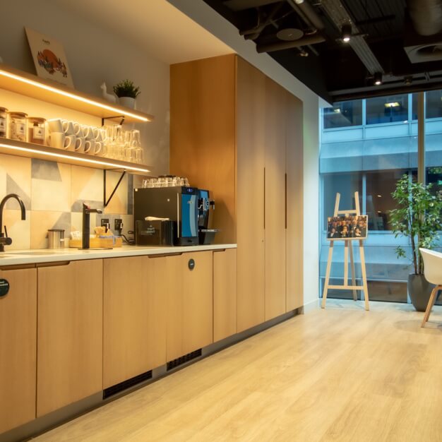 Kitchen at St Mary Axe, Industrious UK Holdings Ltd in Liverpool Street