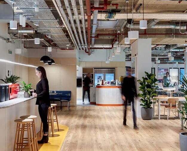 Kitchenette at Devonshire Square, WeWork in Liverpool Street