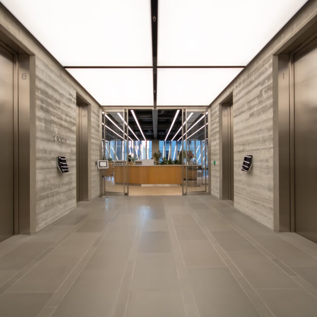 Lifts in St Mary Axe, Industrious UK Holdings Ltd, Liverpool Street
